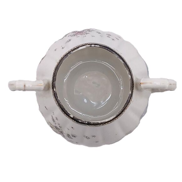 Vintage Japanese Kutani Style Porcelain Lidded Sugar Bowl Pot Hand Painted - Picture 4 of 13